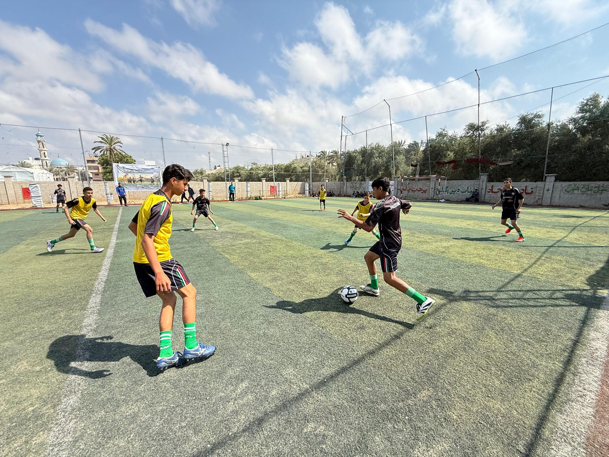 الاتحاد الفلسطيني لكرة القدم يفتتح مركز براعم العنقاء في المنطقة الوسطى